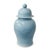 Sky Blue Porcelain Ginger Jar For Sale - Image 4 of 4