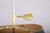 Brass Bouillotte Candle Lamp with Green Tole Shade and Paw Feet, 1950s For Sale - Image 3 of 11