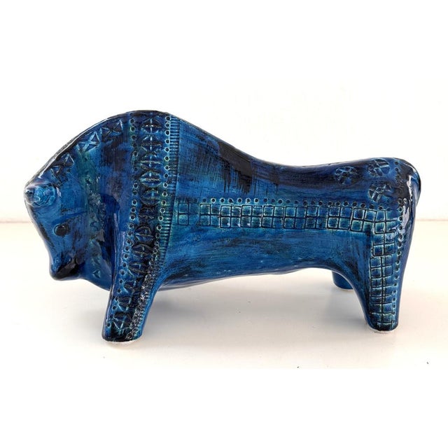 Mid-Century Modern Italian Ceramic Bull by Aldo Londi for Bitossi, 1960s For Sale - Image 9 of 12