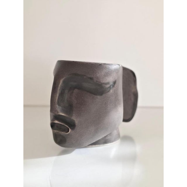 Ceramic Warrior 3 Sculptural Ristretto Cup by Tamara Barnoff For Sale - Image 7 of 9