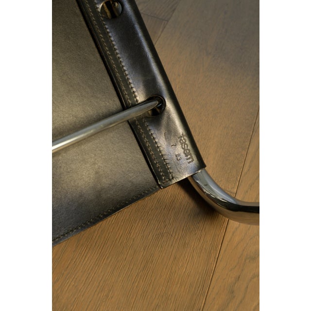 1980s S33 Dining Chairs by Mart Stam, Leather & Steel, Bauhaus For Sale - Image 9 of 9