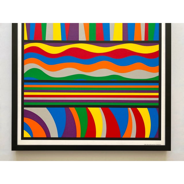 Contemporary Sol LeWitt Vintage 1998 Modernist Silkscreen Print Limited Edition Framed Extra Large " Mostly Mozart Festival " Lincoln Center Poster For Sale - Image 3 of 18