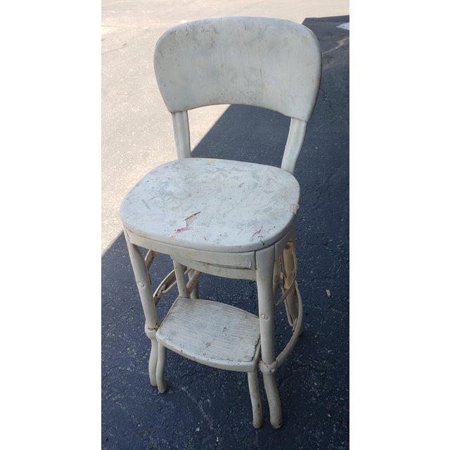 Vintage Cosco Step Stool Counter Chair Chairish