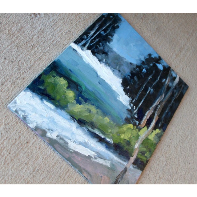 "Whitefish Montana" Contemporary Landscape Oil Painting For Sale - Image 4 of 12