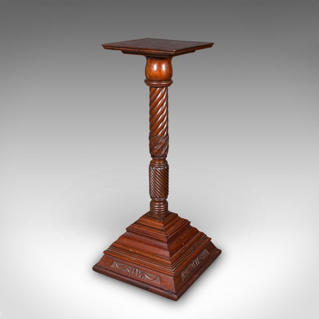 1900 - 1909 Pair of Large Antique Torchiere, English, Country House, Bust Stands, Victorian For Sale - Image 5 of 12