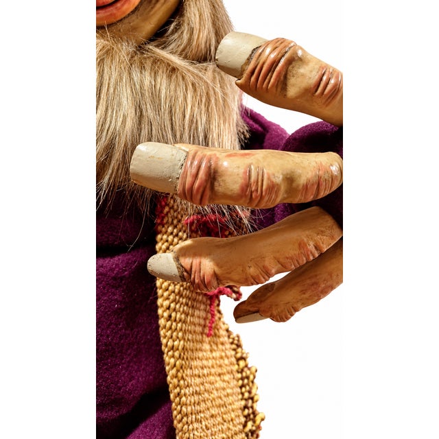 Large Antique Andean Folk Art Goblin Figure – Handcrafted Textile Sculpture, Curated Collectible For Sale In Austin - Image 6 of 6