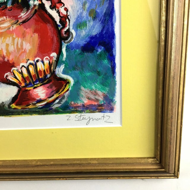 Abstract Numbered Colorful Lithography Print Signed For Sale - Image 3 of 7