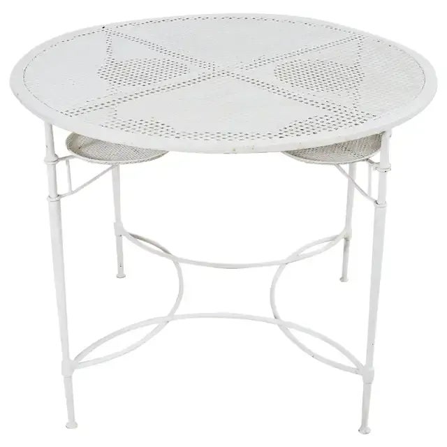 Mario Papperzini for Salterini Garden Dining Table With Drink Holders, Attributed For Sale - Image 13 of 13