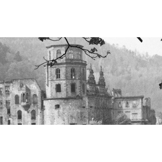 Traditional View to the Heidelberg Castle, Germany 1938, Printed 2021 For Sale - Image 3 of 5