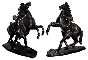 19th Century Bronze Horse and Charioteer Original Decorative Sculpture
