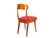 1950s Mid-Century Modern Wood and Red Fabric Side Chairs from Fratelli Barni Mobili Darte, 1950s, Set of 2 For Sale - Image 5 of 14