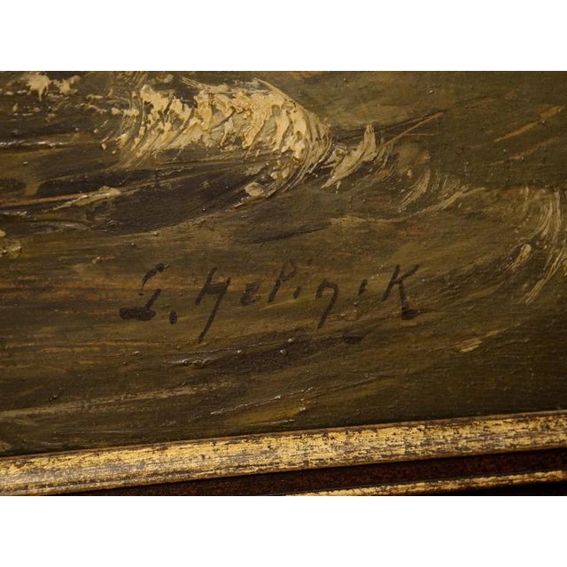 Oil on wood panel. Signed in the lower right corner. Belgian painter. Condition: excellent original. Date: around 1940....
