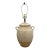 Vintage Rowe Pottery Works, Handcrafted Ceramic Table Lamp., Crackle, Distressed Combined Matte and Neutral Crackled Glaze Finish. For Sale