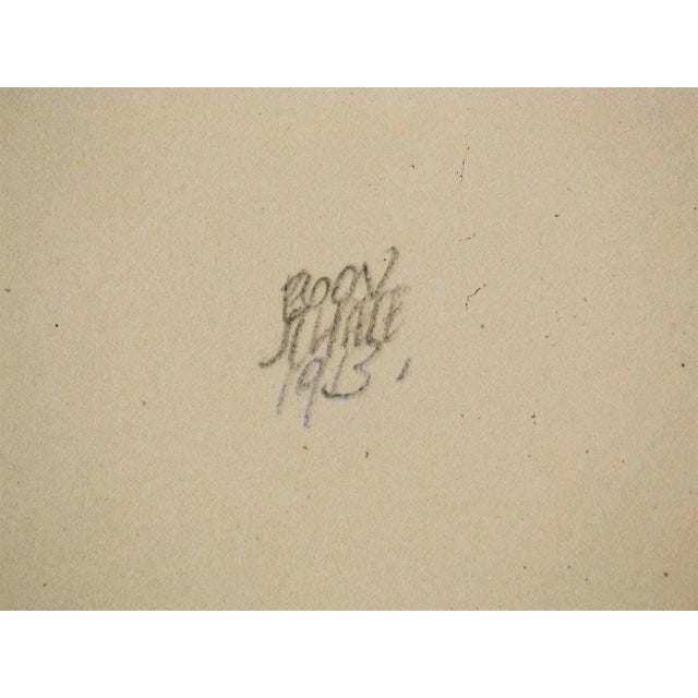 Egon Schiele Lithograph Signed #‘Ed Limited Ed: 100 “Portrait of Heinrich Benesch" For Sale - Image 4 of 4