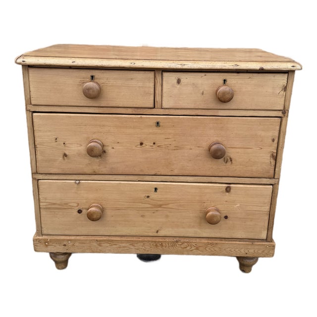 19th Century Pine Chest of Drawers For Sale