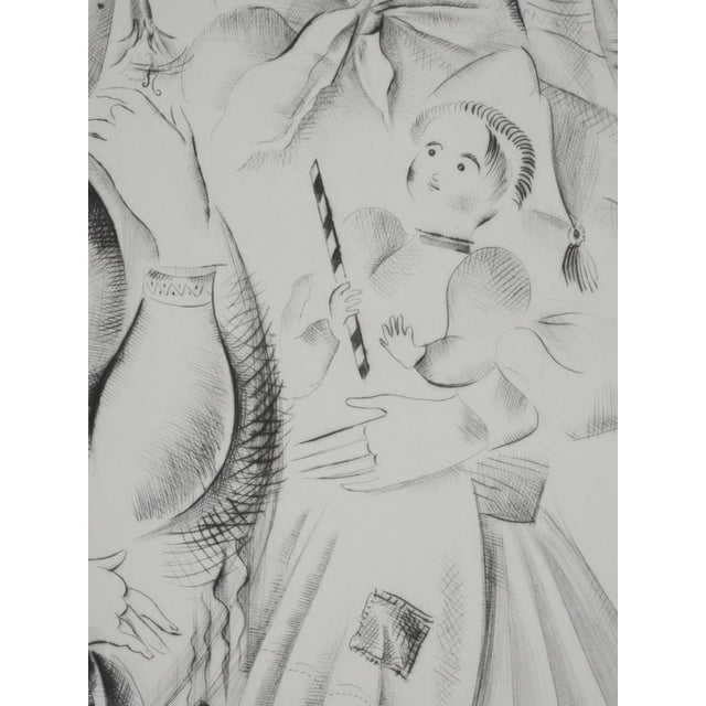 Mily Possoz, The Three Young Portuguese Women, Original Signed Engraving For Sale - Image 8 of 11