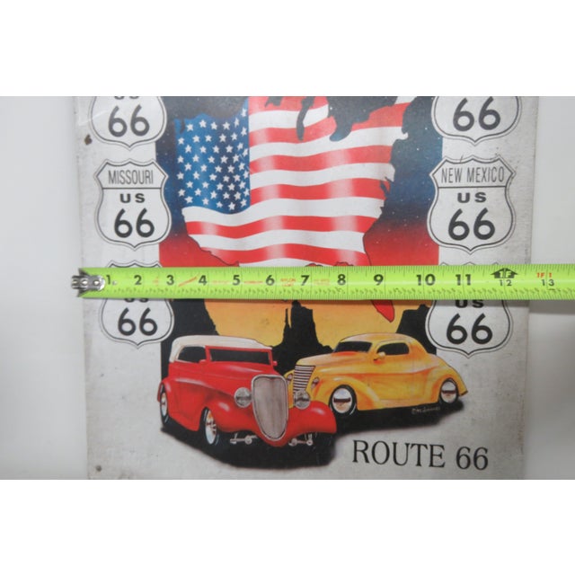 Vintage Route 66 Metal Sign Americans Highway 1995 Desperate Enterprises 4705b For Sale In Miami - Image 6 of 10
