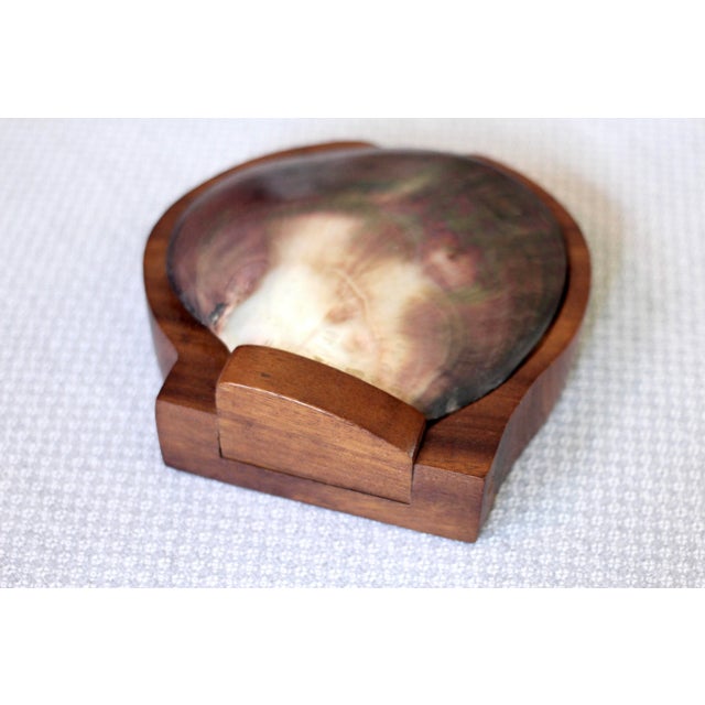 1960s 1960s Wooden Shell Box Attributed to Alexander Noll For Sale - Image 5 of 10