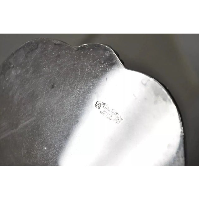 Mid 20th Century English Silver Mfg Large Victorian Ornate Silver Plated Serving Platter Tray For Sale - Image 10 of 12