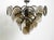 Large Chrome Metal and Glass Disc Ceiling Chandelier, 1960s For Sale - Image 16 of 18