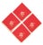 Farmhouse Last Call - Red Cross-Stitch Napkins, S/4 For Sale - Image 3 of 3