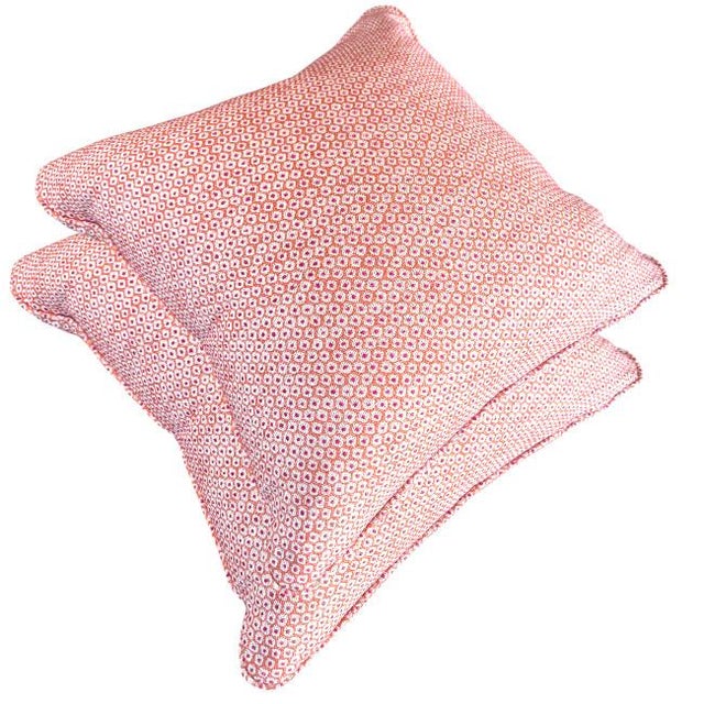 Bring a bold coastal charm to your space with this set of Thibaut indoor/outdoor pillows. Featuring a striking coral and...