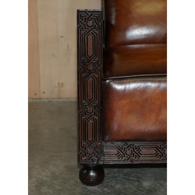 Set of Art Deco Hand Carved Armchairs, 1900s For Sale - Image 14 of 18