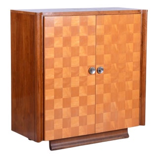Art Deco Maple Wardrobe by J. Halabala for Up Zavody, Czech, 1930s For Sale