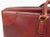 Mid-Century Modern Vintage Leather Suitcase "La Bagagerie Paris" Burgundy Bordeaux Luggage For Sale - Image 3 of 12