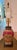 Late 20th Century Late 20th Century Hand-Painted Oxblood Red Asian Chinoiserie Ceramic Table Lamp With Shade For Sale - Image 5 of 9