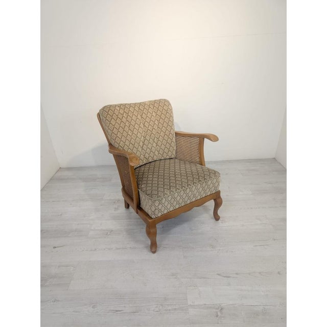 Chippendale Lounge Chair with Raffia For Sale - Image 6 of 15