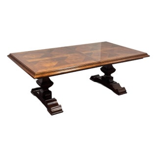 Stanley Furniture Trestle Extension Dining Table For Sale