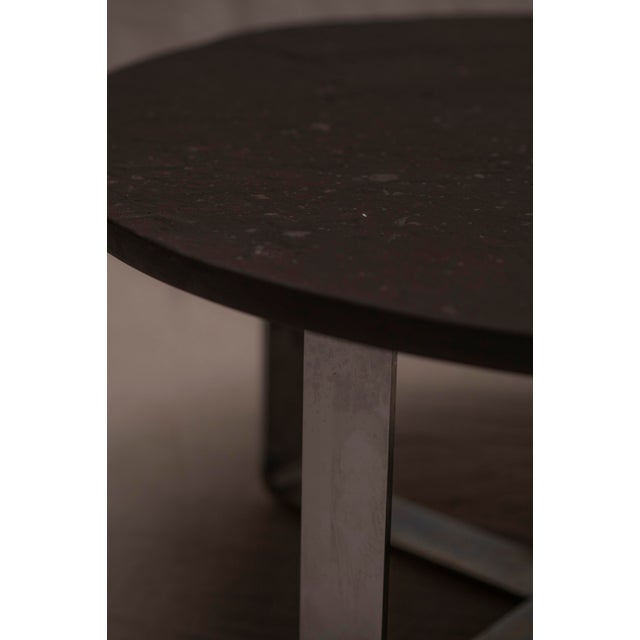 Large Vintage Brutalist Slate Stone Coffee Table, 1970s For Sale - Image 9 of 12