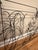 Mid-Century Modern Large 1990s Original Barrett DeBusk "Jazz Club" Metal Wire Wall Sculpture For Sale - Image 3 of 4