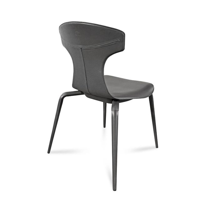 Mid-Century Modern Poltrona Frau Dining Chairs, Set of 6 For Sale - Image 3 of 8