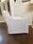 Ethan Allen Mint Condition Ethan Allen Small Scale Swivel Upholstered Accent Chair For Sale - Image 4 of 7