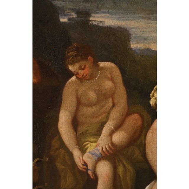 Nicola Malinconico, Nude, The Judgement of Paris, 18th Century, Oil Painting on Canvas, Framed For Sale - Image 11 of 14