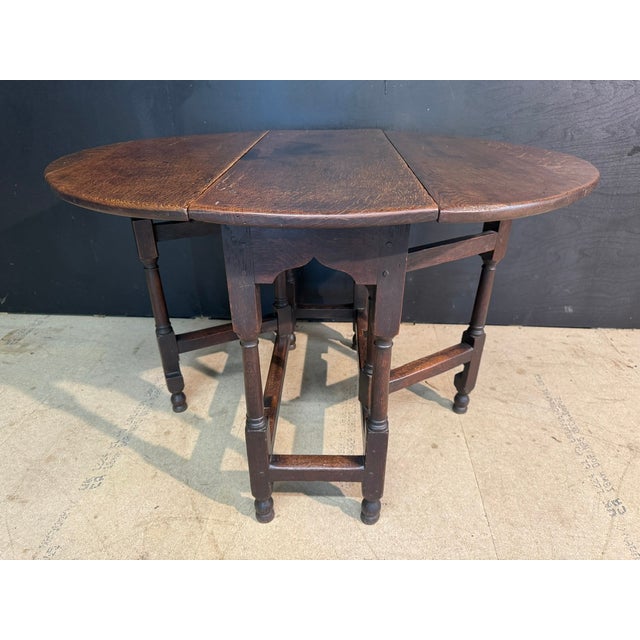 18th Century Oak Gate Leg Table, 1780 For Sale - Image 4 of 16