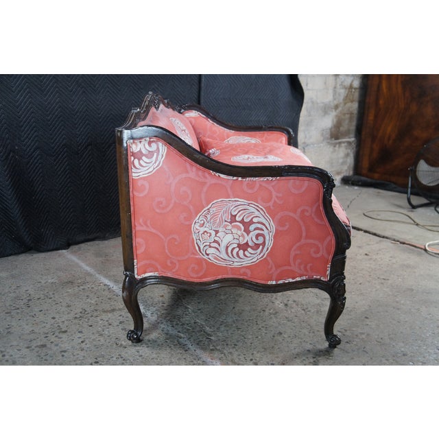 Vintage Meyer Gunther Martini Baroque Louis XV Sofa Loveseat Chinoiserie Fabric For Sale - Image 6 of 13