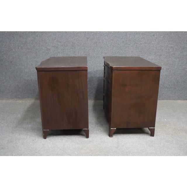 Brownstone Furniture Reeded Front Nightstands – Pair For Sale - Image 13 of 13