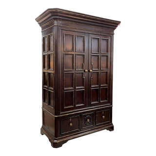 Marge Carson Entertainment or Storage Armoire Cabinet For Sale