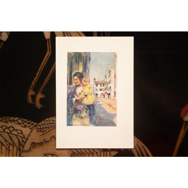 1912 Mortimer Menpes "Bambino", Original Full-Color Print of Venice For Sale - Image 4 of 6