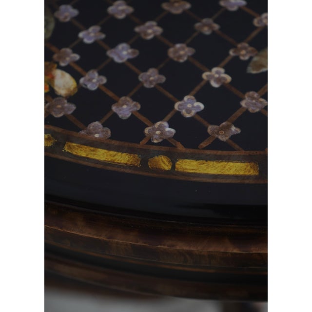 Maitland Smith Round Paint Decorated Chinoiserie Table For Sale In Philadelphia - Image 6 of 16