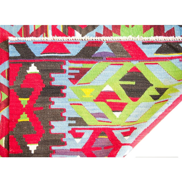 Tribal Mid-20th Century Turkish Kilim Rug For Sale - Image 3 of 14