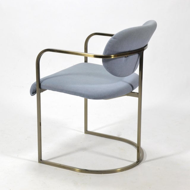 Silver Set of Four or Eight Armchairs by Design Institute America For Sale - Image 8 of 13