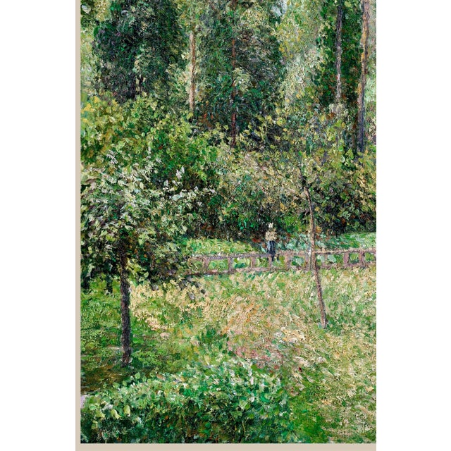 Vintage French Impressionist Art Print – Green Tree Landscape by Camille Pissarro, 30" X 40" For Sale In Buffalo - Image 6 of 8