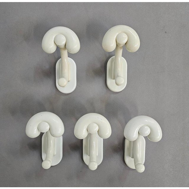 Plastic Coat Hooks, Italy, 1970s, Set of 5 For Sale - Image 10 of 16