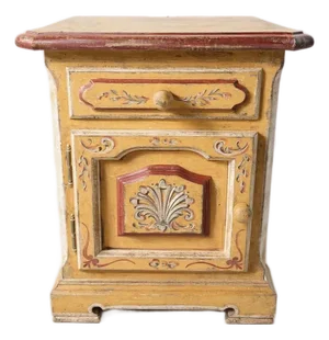 Italian Lacquered, and Hand Painted Nightstands