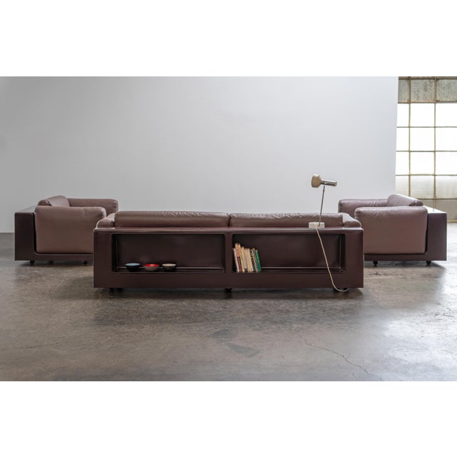 Vintage Leather Sofa by Cini Boeri for Knoll International, 1960s For Sale - Image 11 of 13