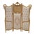Vintage French Louis XV Style Three-Panel Screen in Gold Leaf Room Divider For Sale
